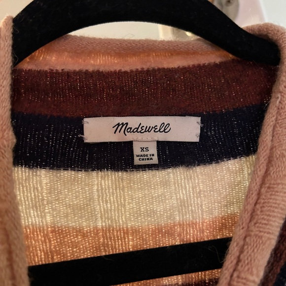 Women’s Madewell Striped Evercrest Turtleneck Sweater in Coziest Yarn Size XS - Picture 5 of 7